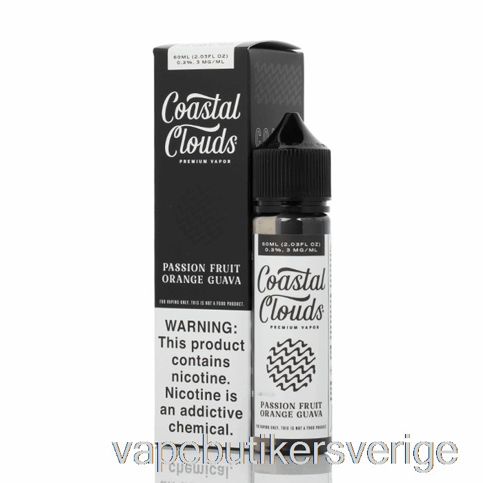 Vape Sverige Passionsfrukt Orange Guava - Coastal Clouds Co. - 60ml 0mg